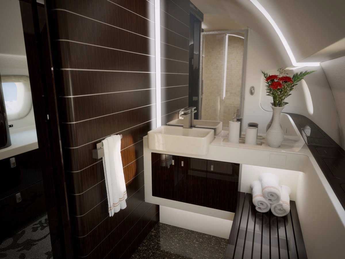 Embraer Lineage 1000e - bathroom