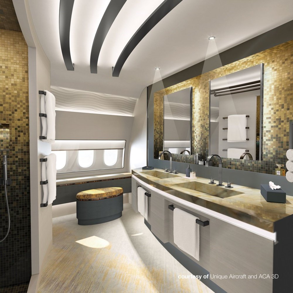 Unique Aircraft Design - bathroom