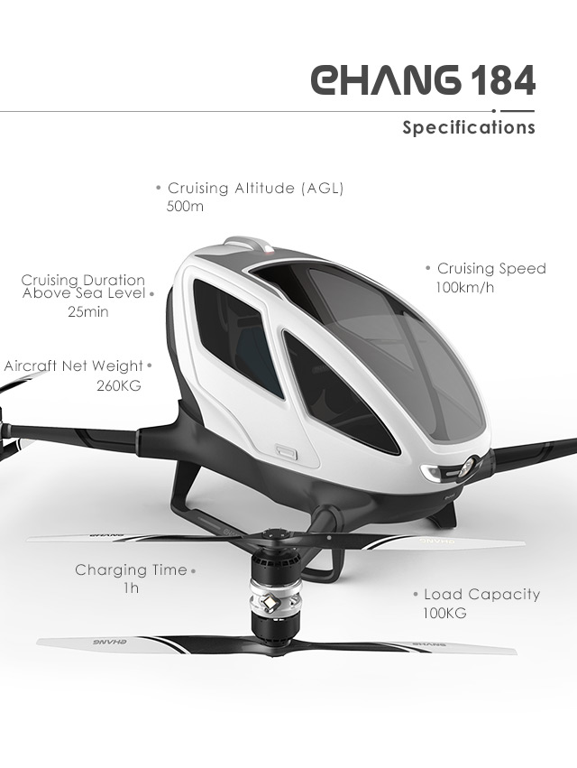 EHang 184 specifications