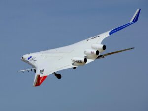 Boeing X-48B - photo by NASA