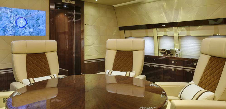 Boeing BBJ 747-8 by Cabinet AlbertoPinto – conference room