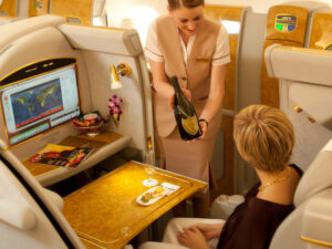 Emirates 1st class - courtesy of Emirates