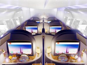 Emirates 1st class cabin