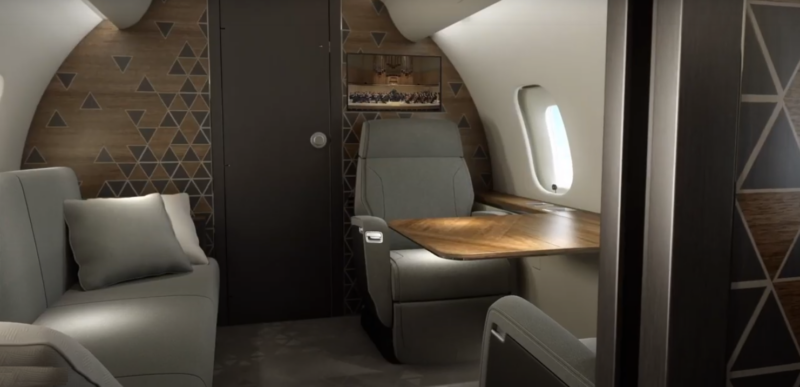Bombardier Global 5500 - living cabine