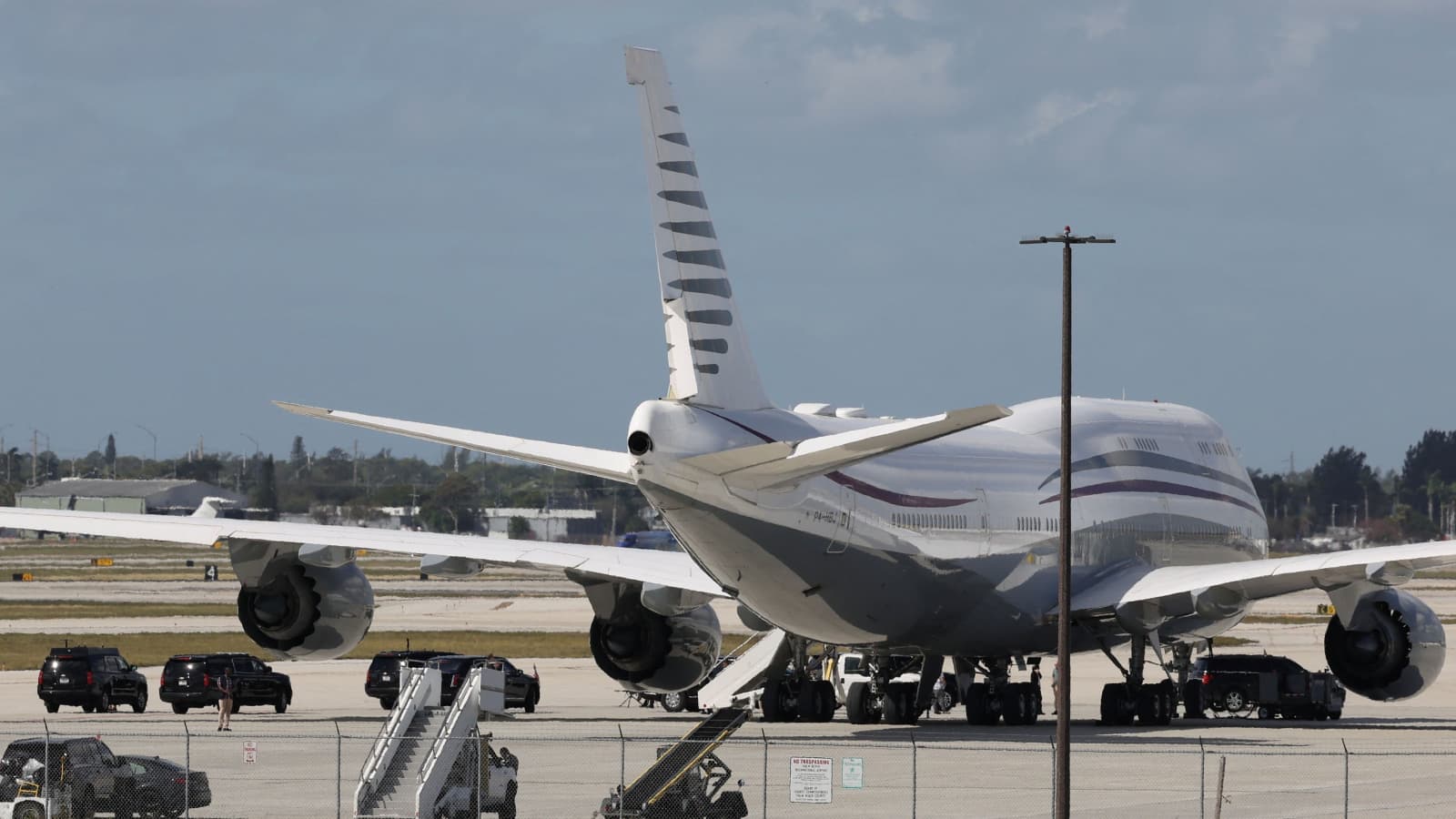 Jet privato Trump Quatar