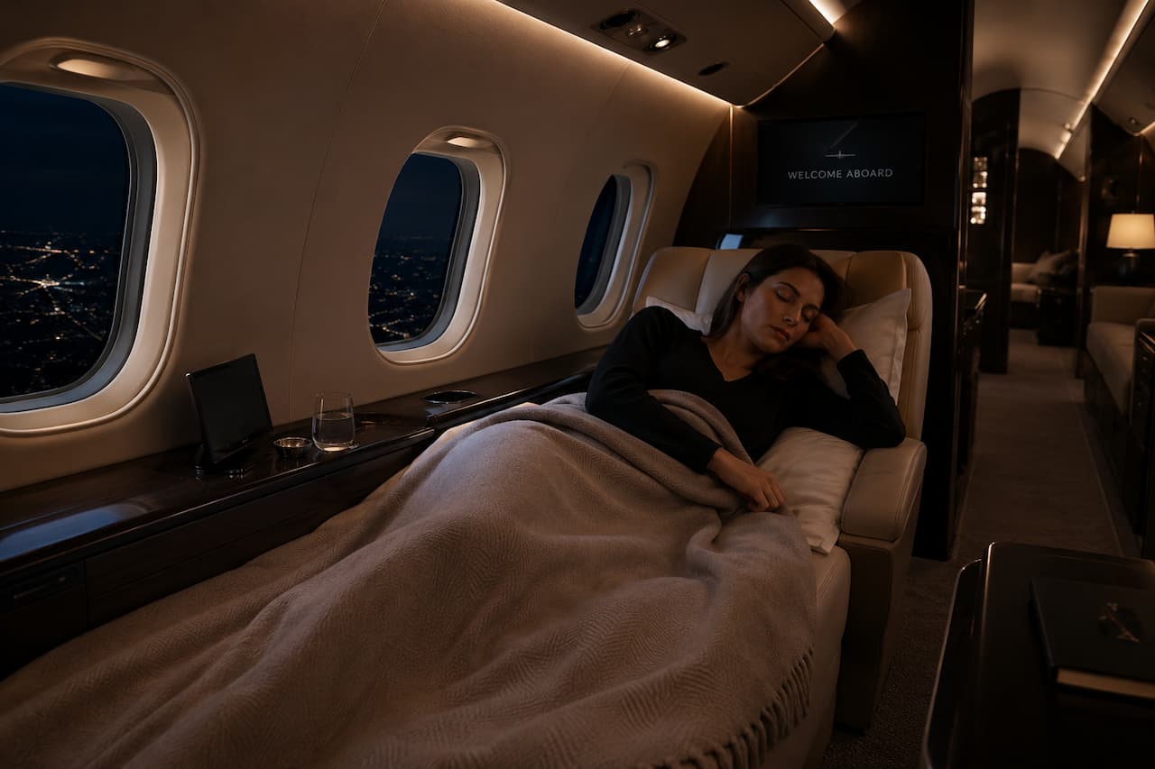 private jet cabin outfitting