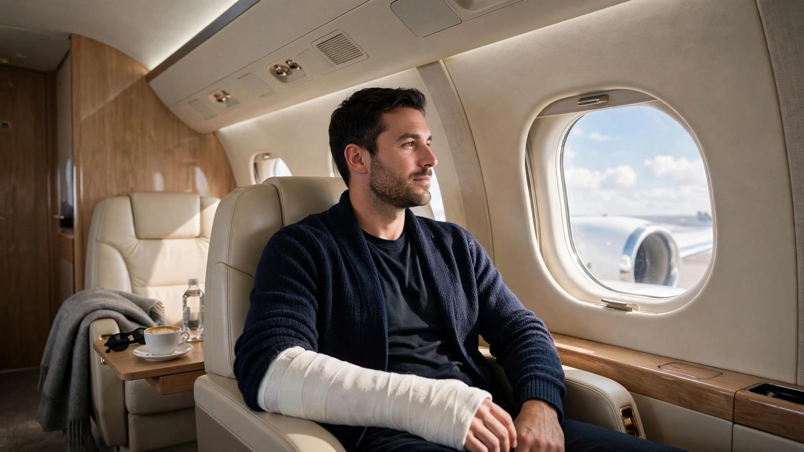 airline Can I fly on a private plane with a broken bone and a cast?