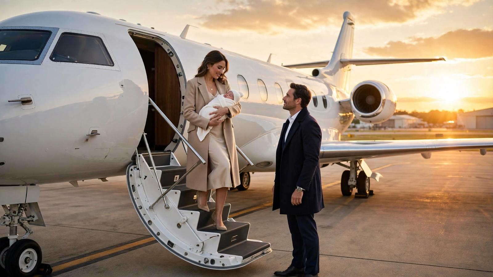 Voyager en jet privé avec un nourrisson 